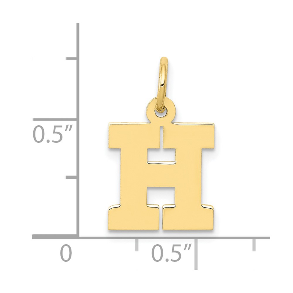 10k Small Block Initial H Charm (10YC664H)
