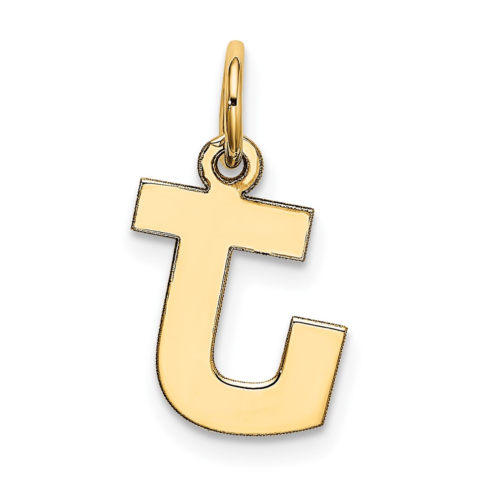 10k Small Block Initial J Charm (10YC664J)