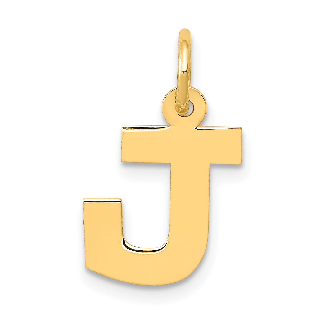10k Small Block Initial J Charm (10YC664J)