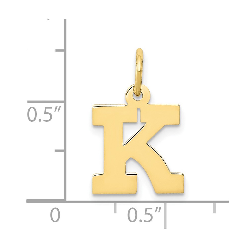 10k Small Block Initial K Charm (10YC664K)
