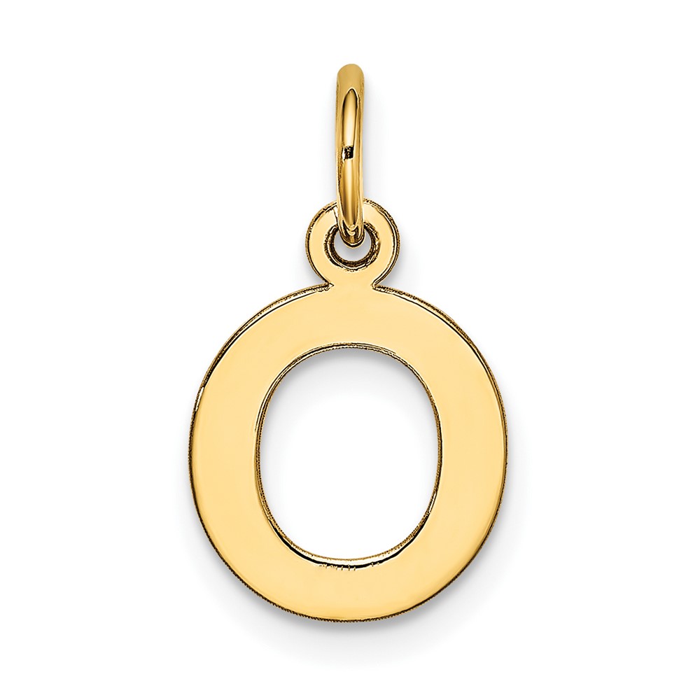 10k Small Block Initial O Charm (10YC664O)