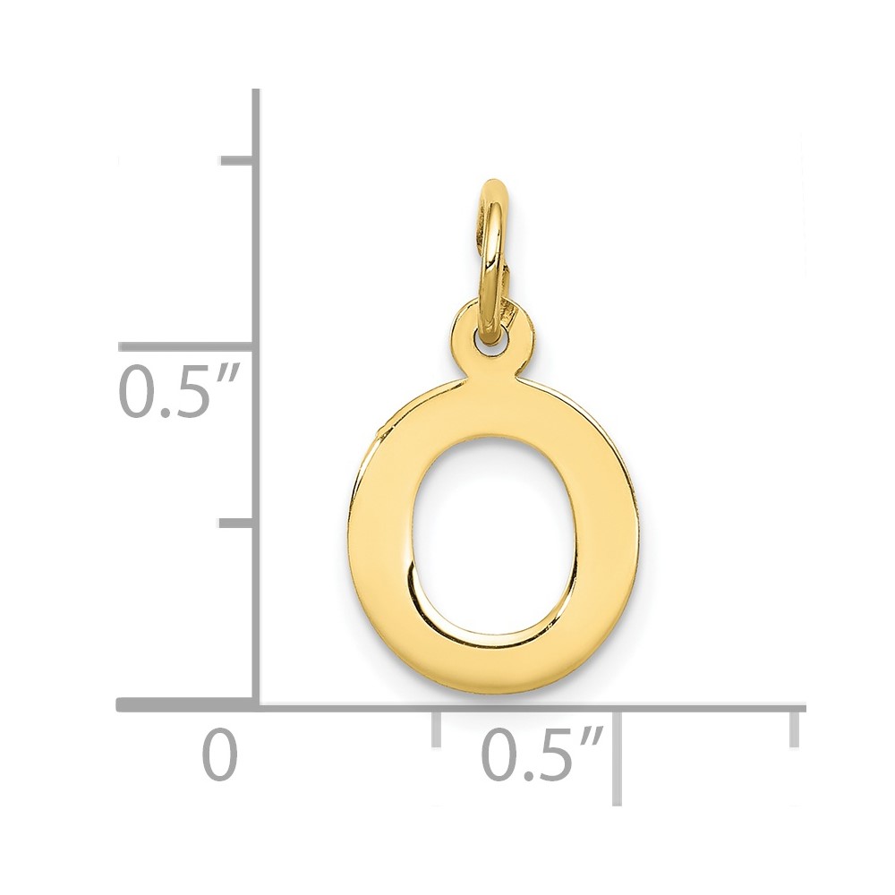 10k Small Block Initial O Charm (10YC664O)