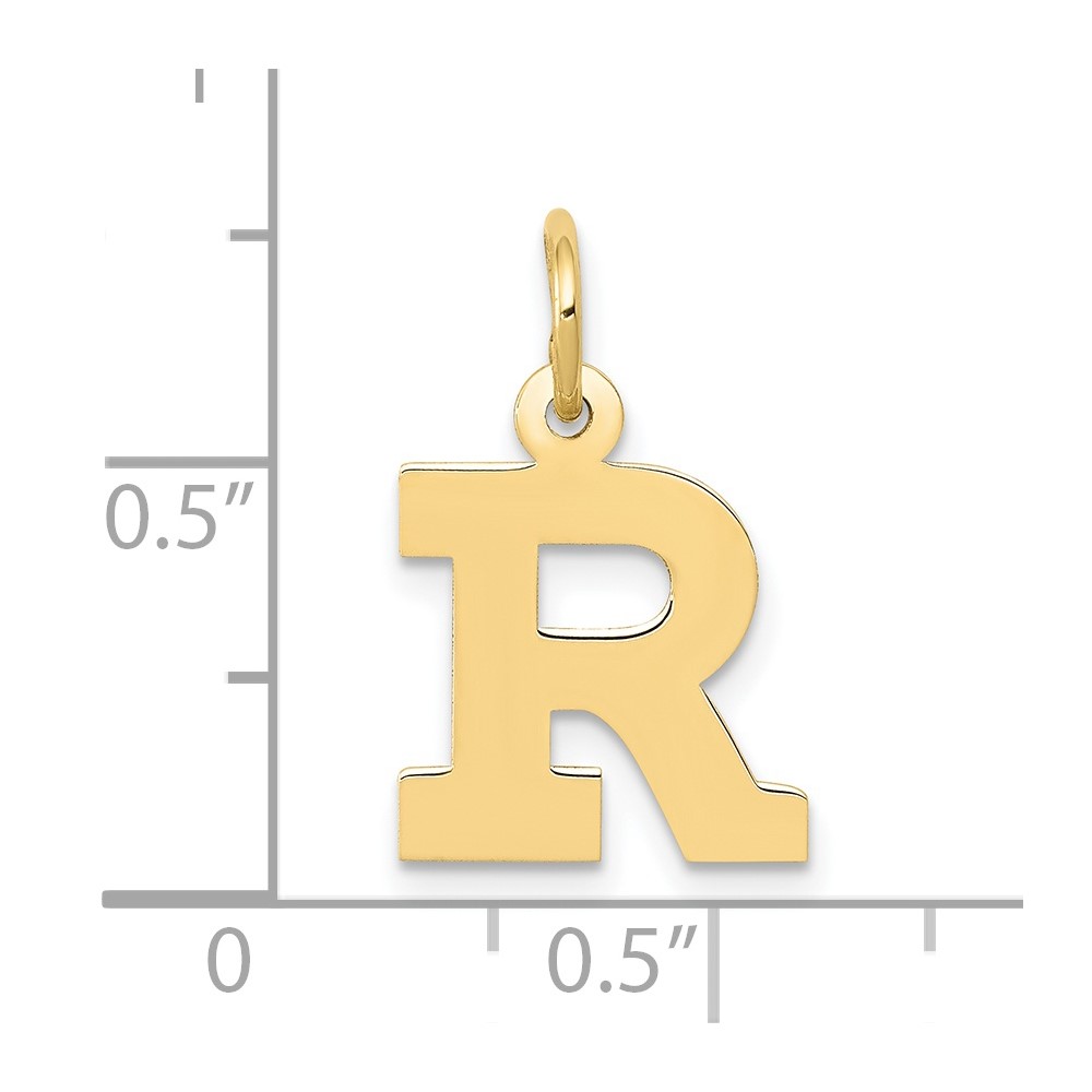 10k Small Block Initial R Charm (10YC664R)