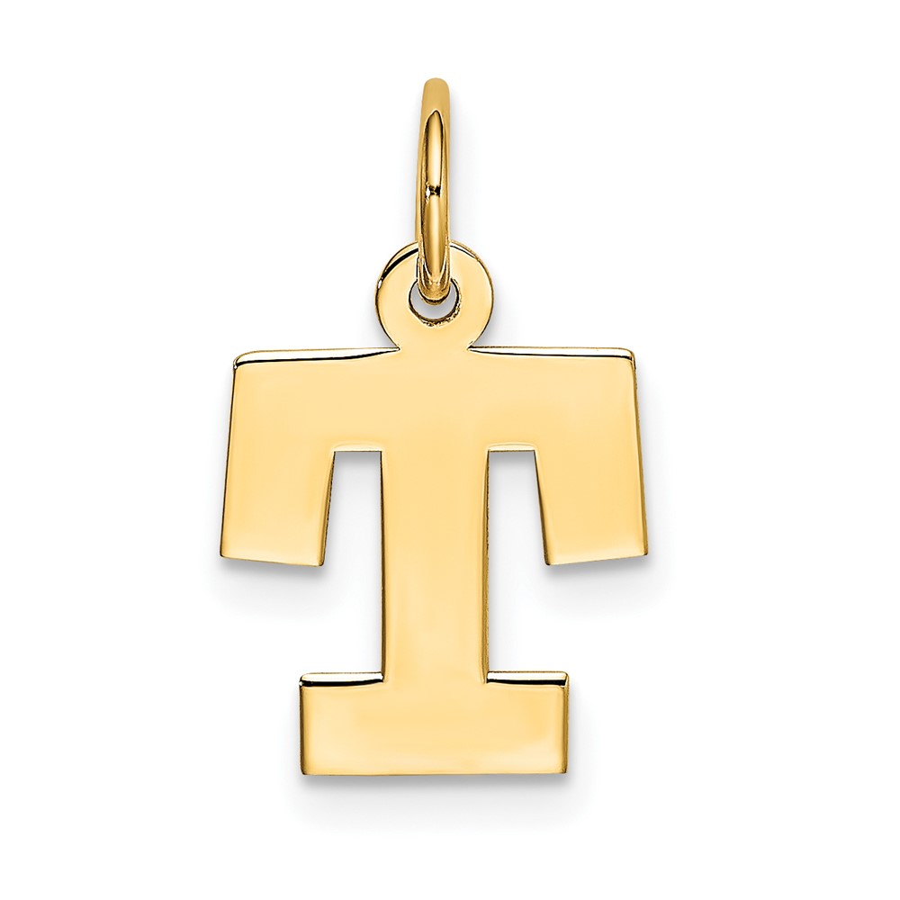 10k Small Block Initial T Charm (10YC664T)