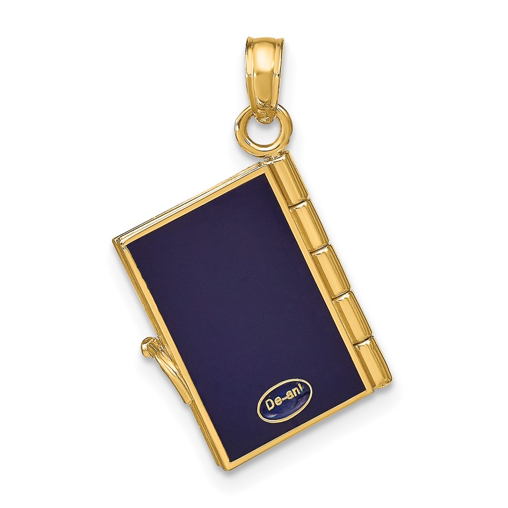 10K Enamel 3-D Passport Pendant (10YC819)