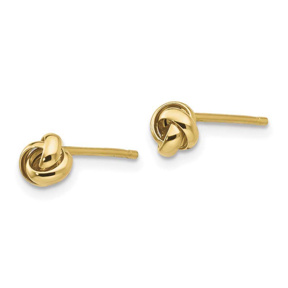 10k Polished Knot Post Earrings (10YE1639)