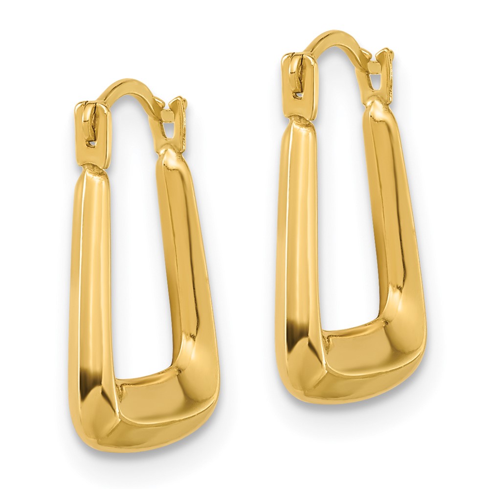 10K Polished Hollow Fancy Hoops (10YE1780)