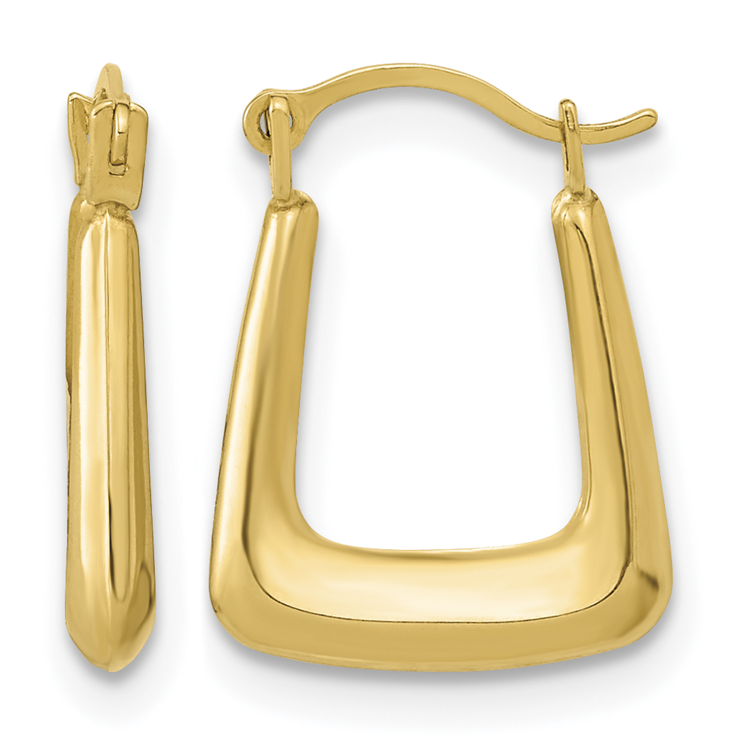 10K Polished Hollow Fancy Hoops (10YE1780)