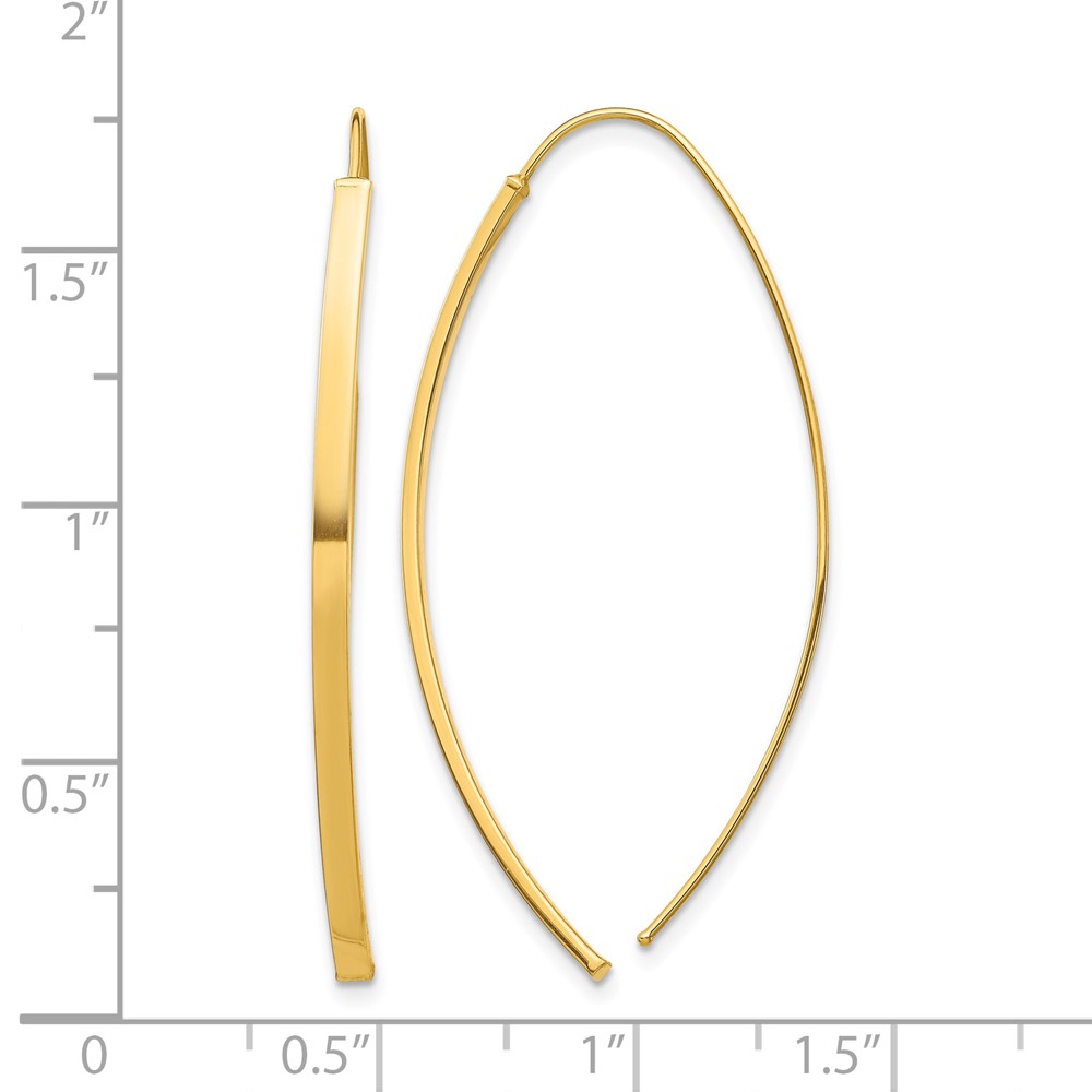 10k Dangle Threader Earrings (10YE1853)