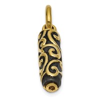 Sentimental Expressions 10K Yellow Gold Cylinder Remembrance Ash Holder Pendant view 2