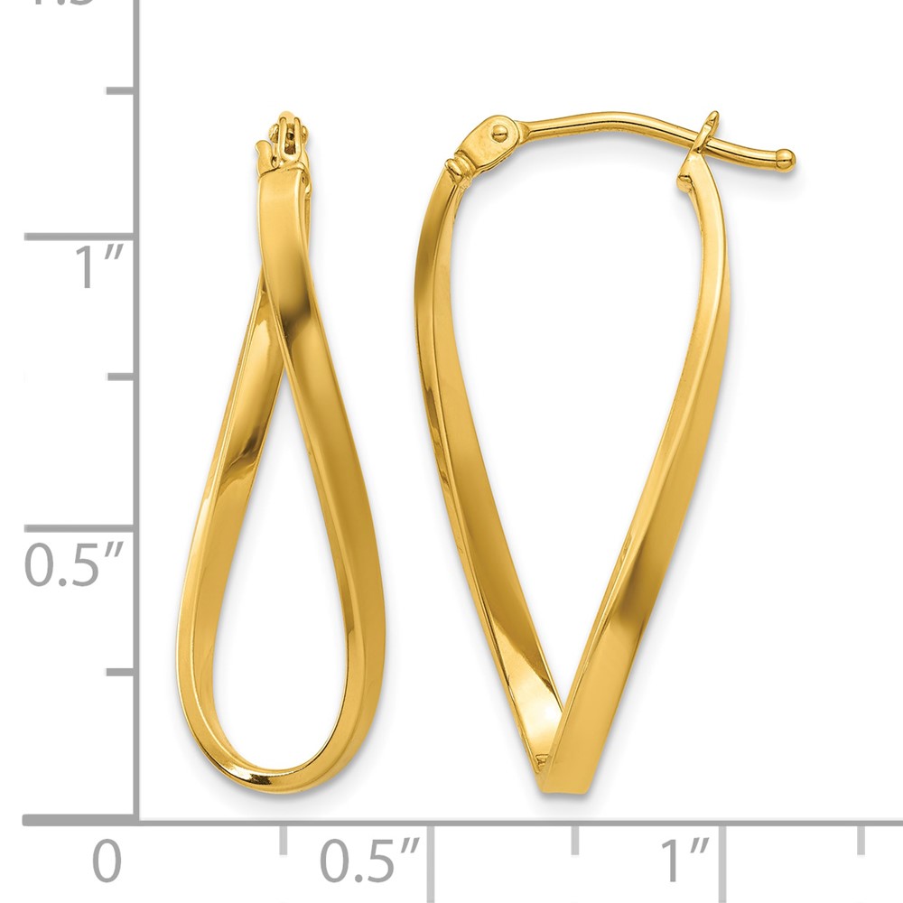 10k Small Twisted Earrings (10Z1184)