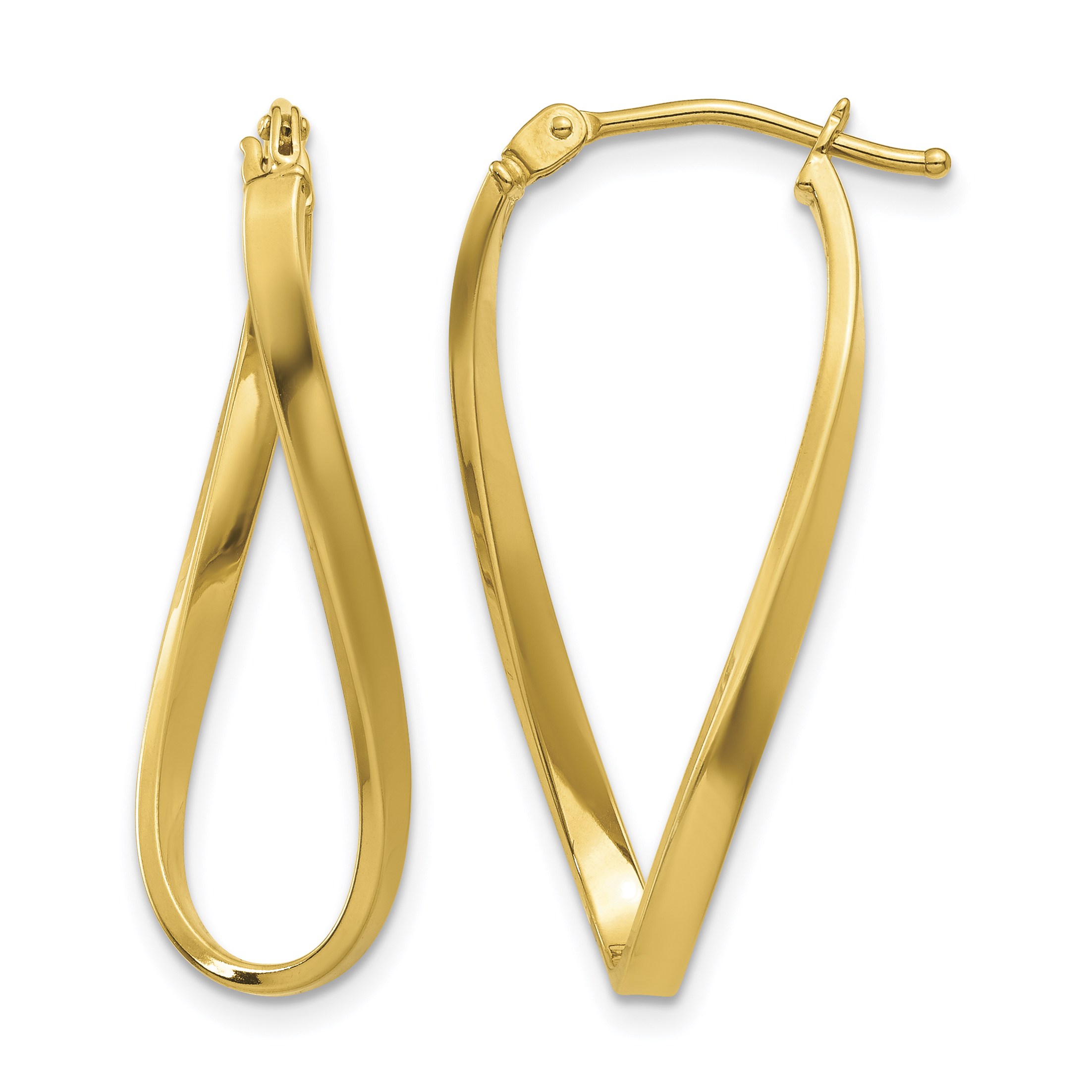 10k Small Twisted Earrings (10Z1184)