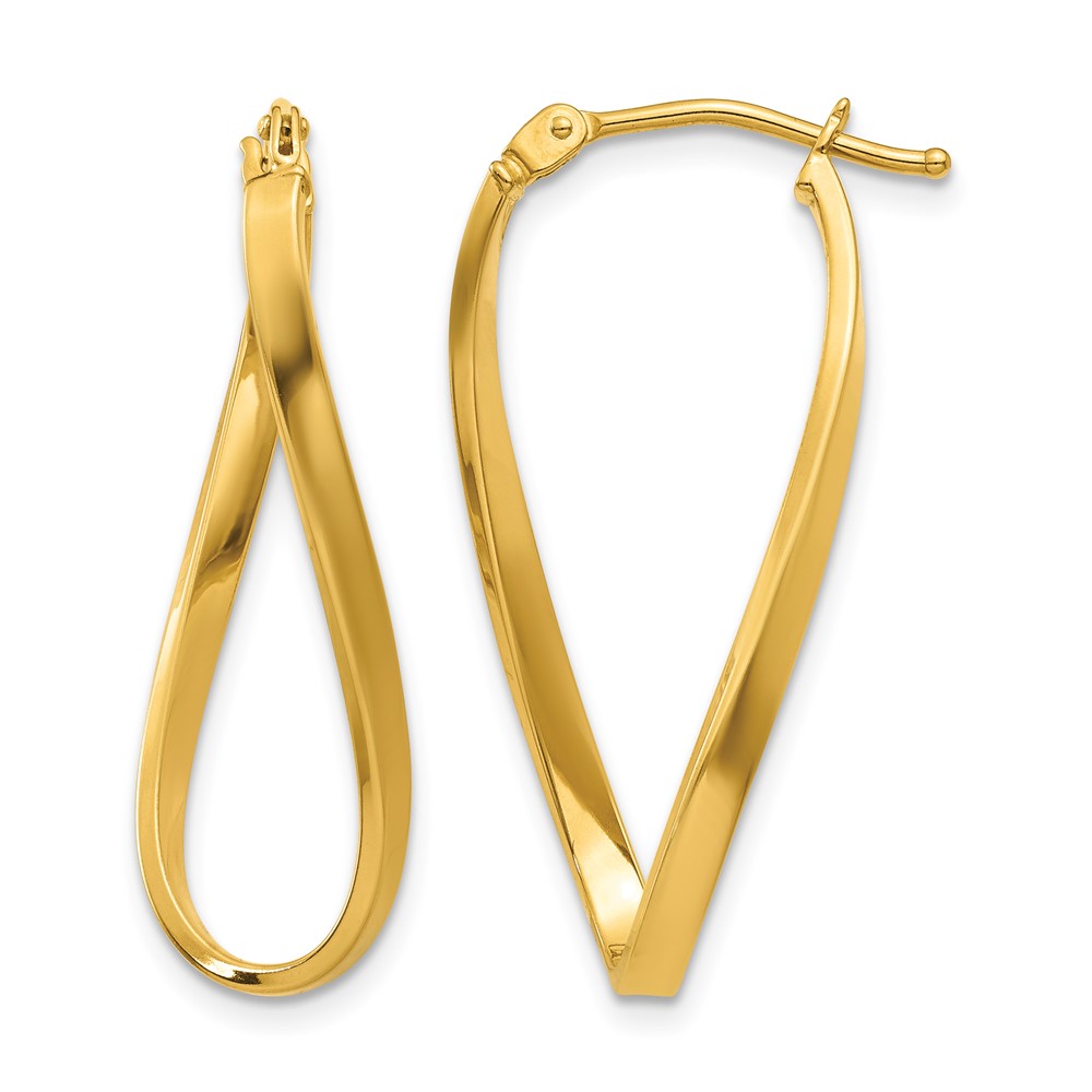 10k Small Twisted Earrings (10Z1184)