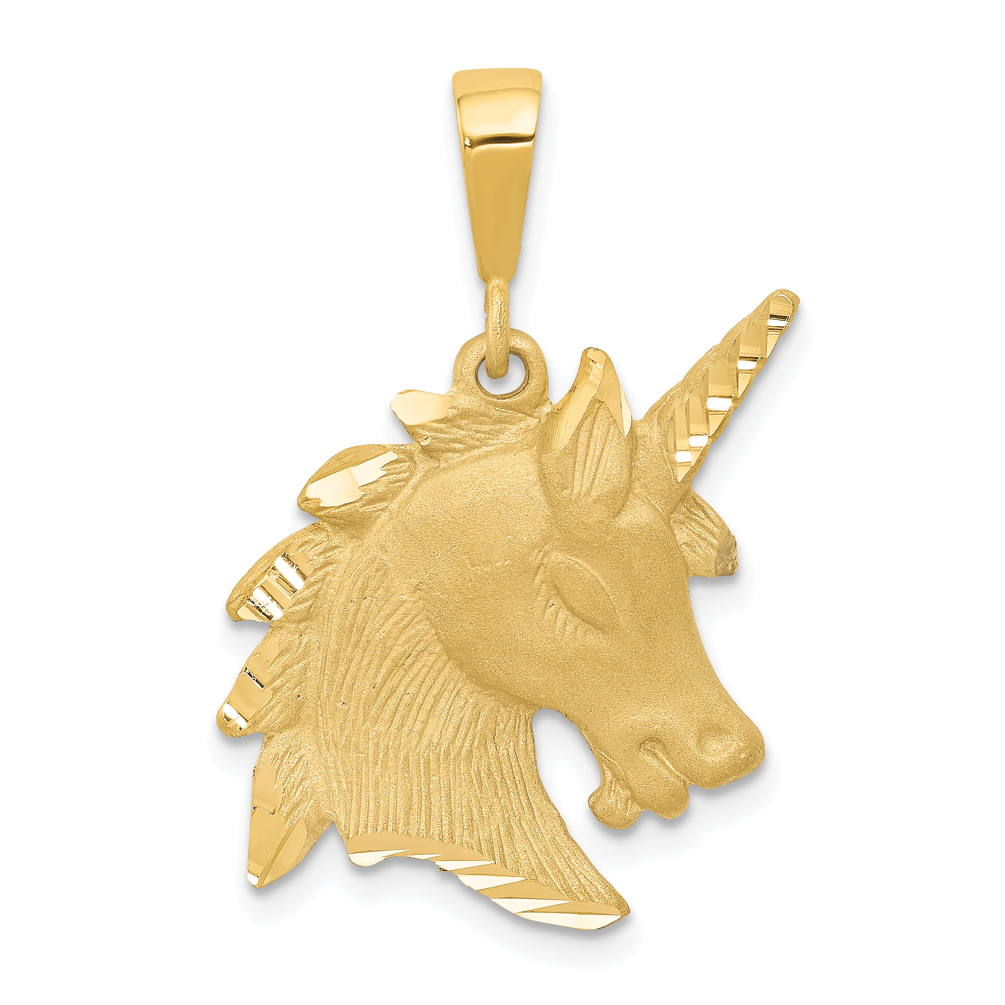 10k Unicorn Head Charm (10ZC1149)