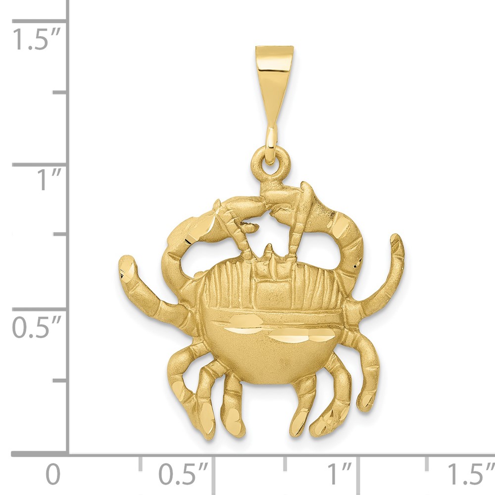 10k Cancer Zodiac Charm (10ZC467)