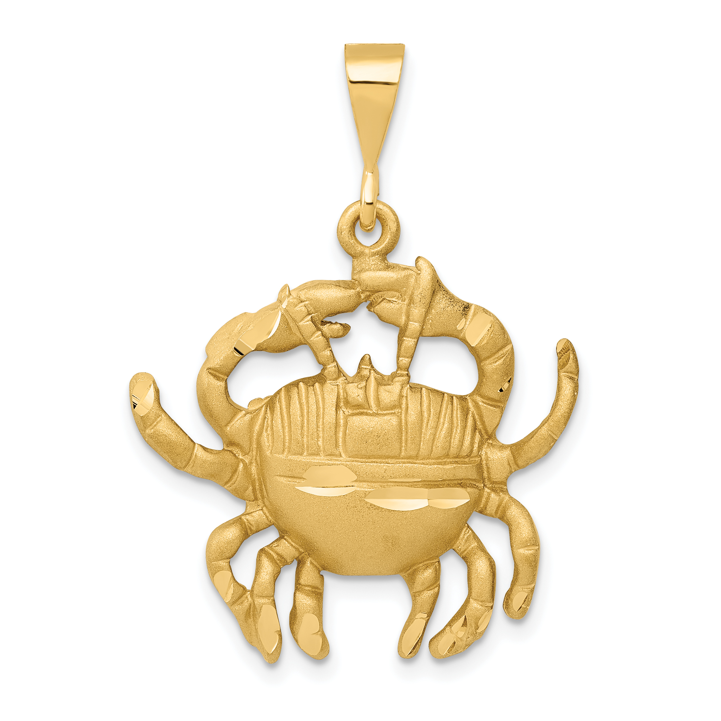 10k Cancer Zodiac Charm (10ZC467)