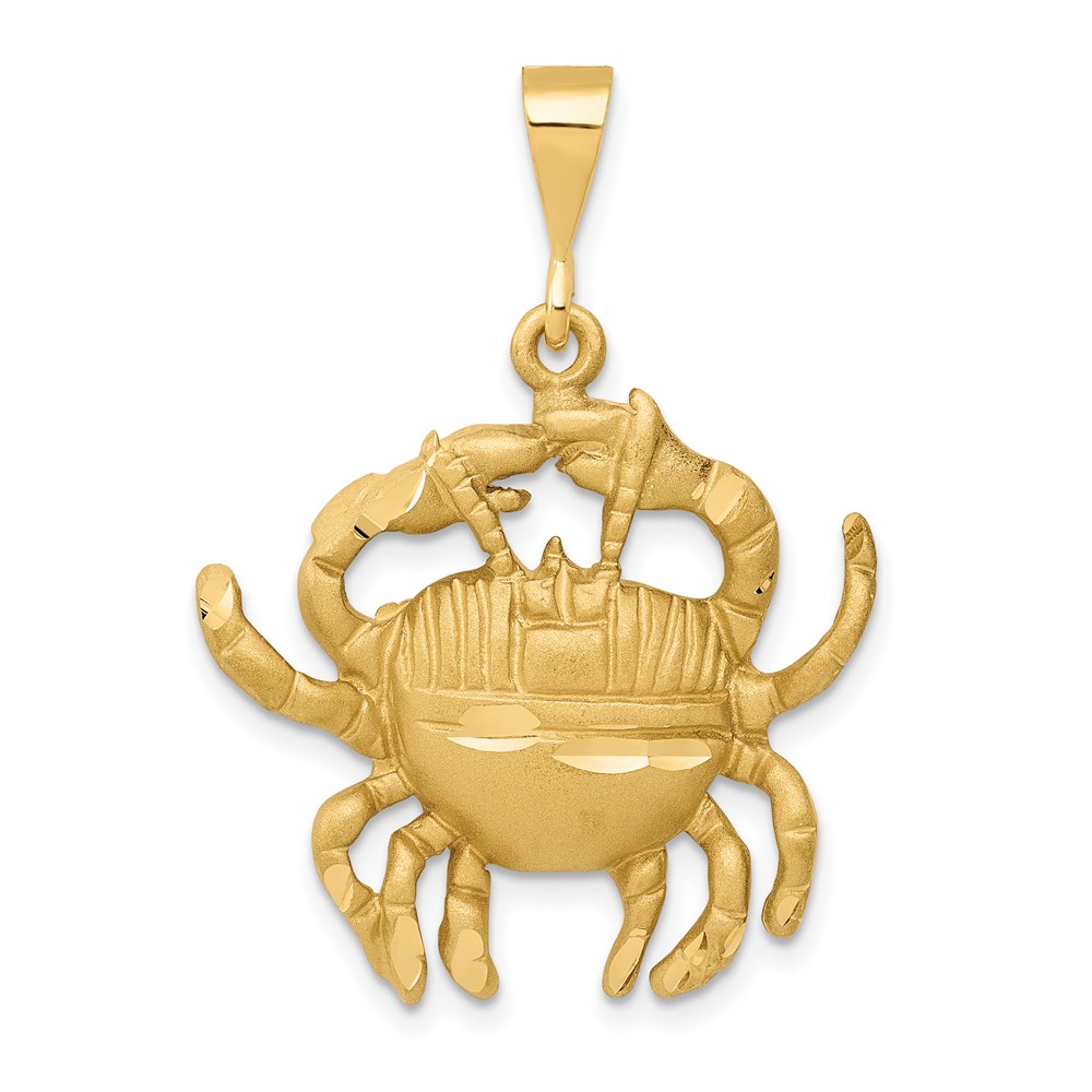10k Cancer Zodiac Charm (10ZC467)