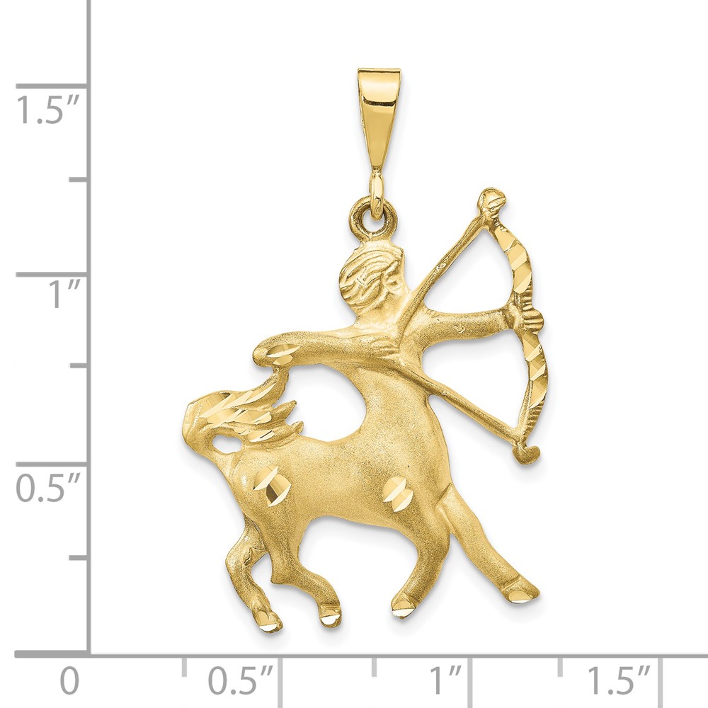 10k Sagittarius Zodiac Charm (10ZC472)