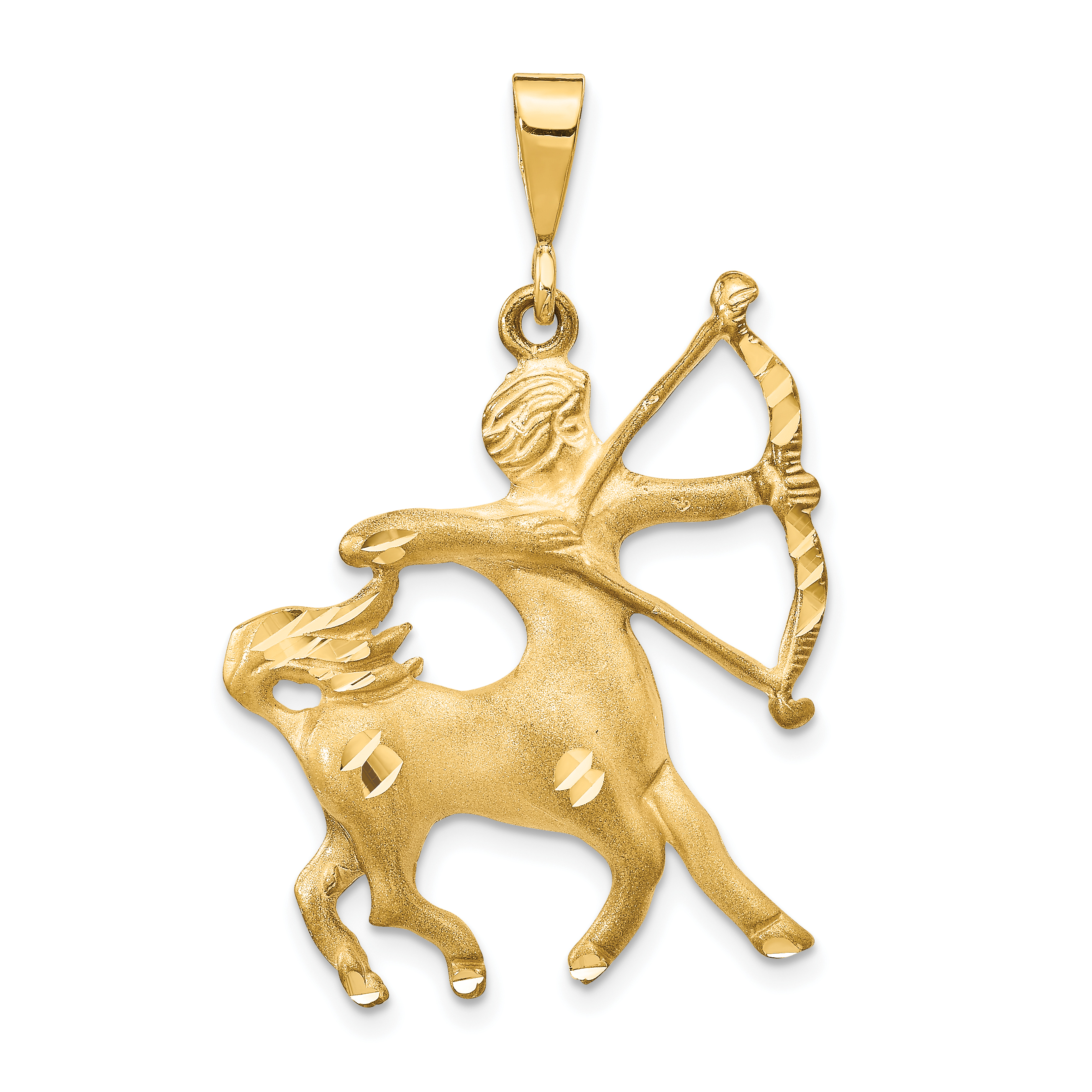 10k Sagittarius Zodiac Charm (10ZC472)