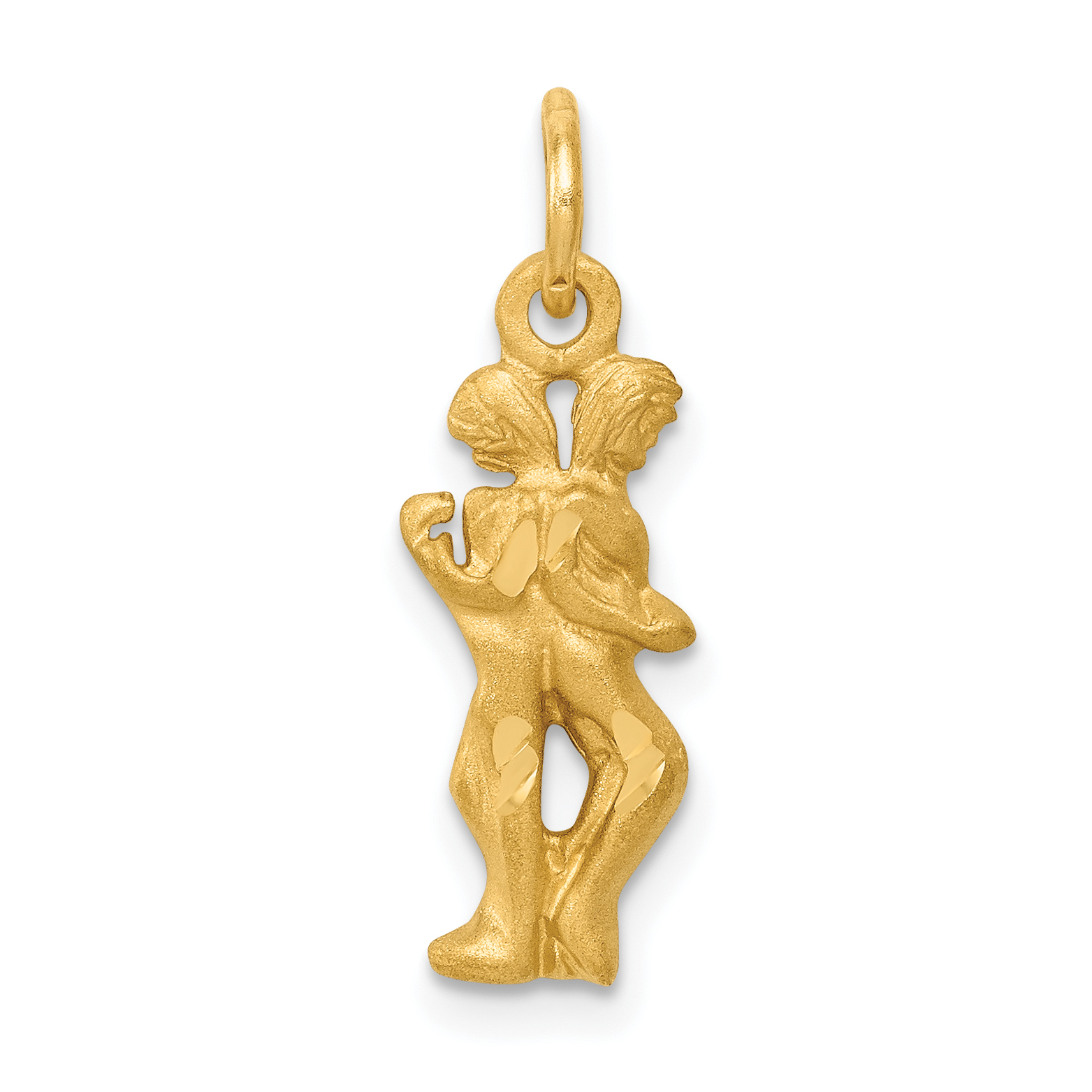 10k Gemini Zodiac Charm (10ZC478)