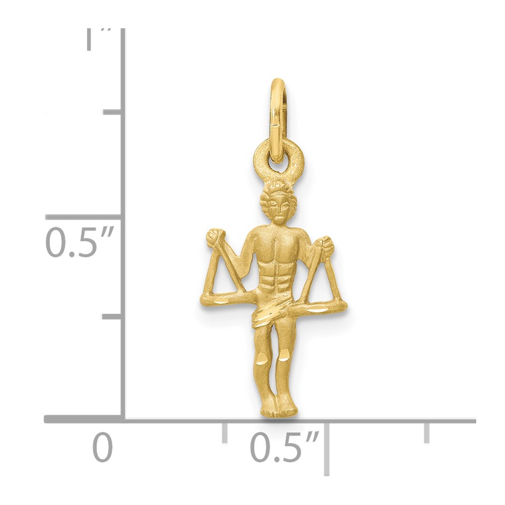 10k Libra Zodiac Charm (10ZC482)