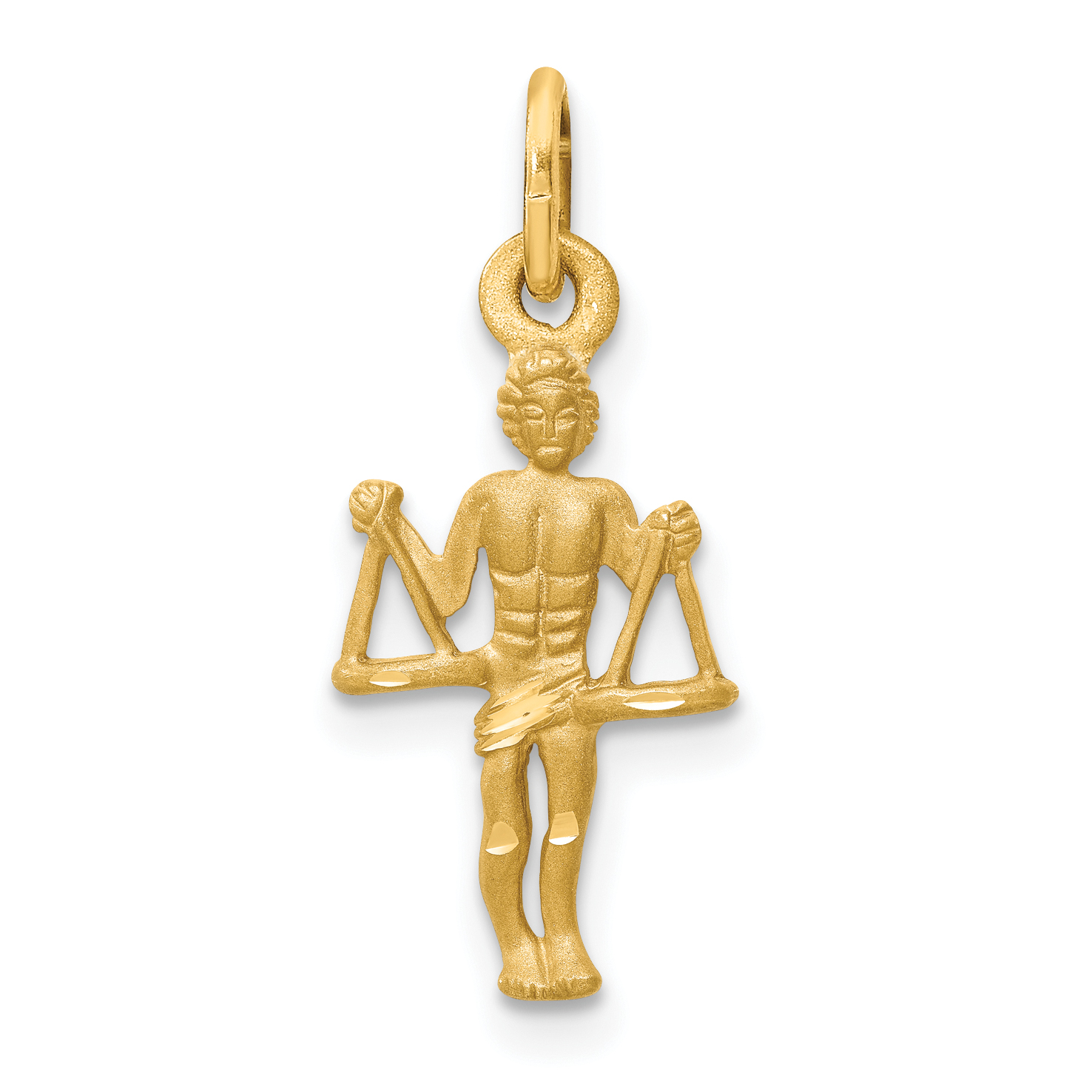 10k Libra Zodiac Charm (10ZC482)