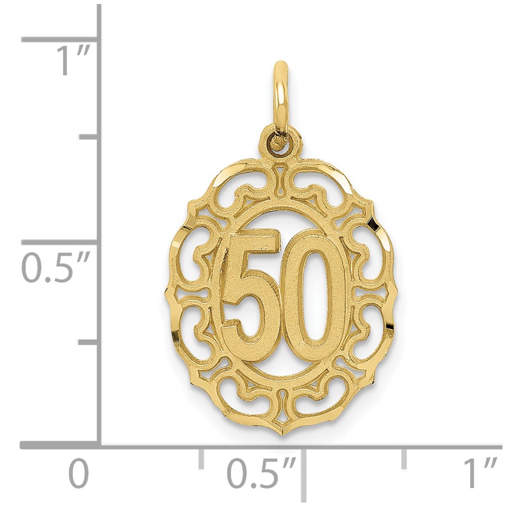 10k #50 in Oval Pendant (10ZC984)