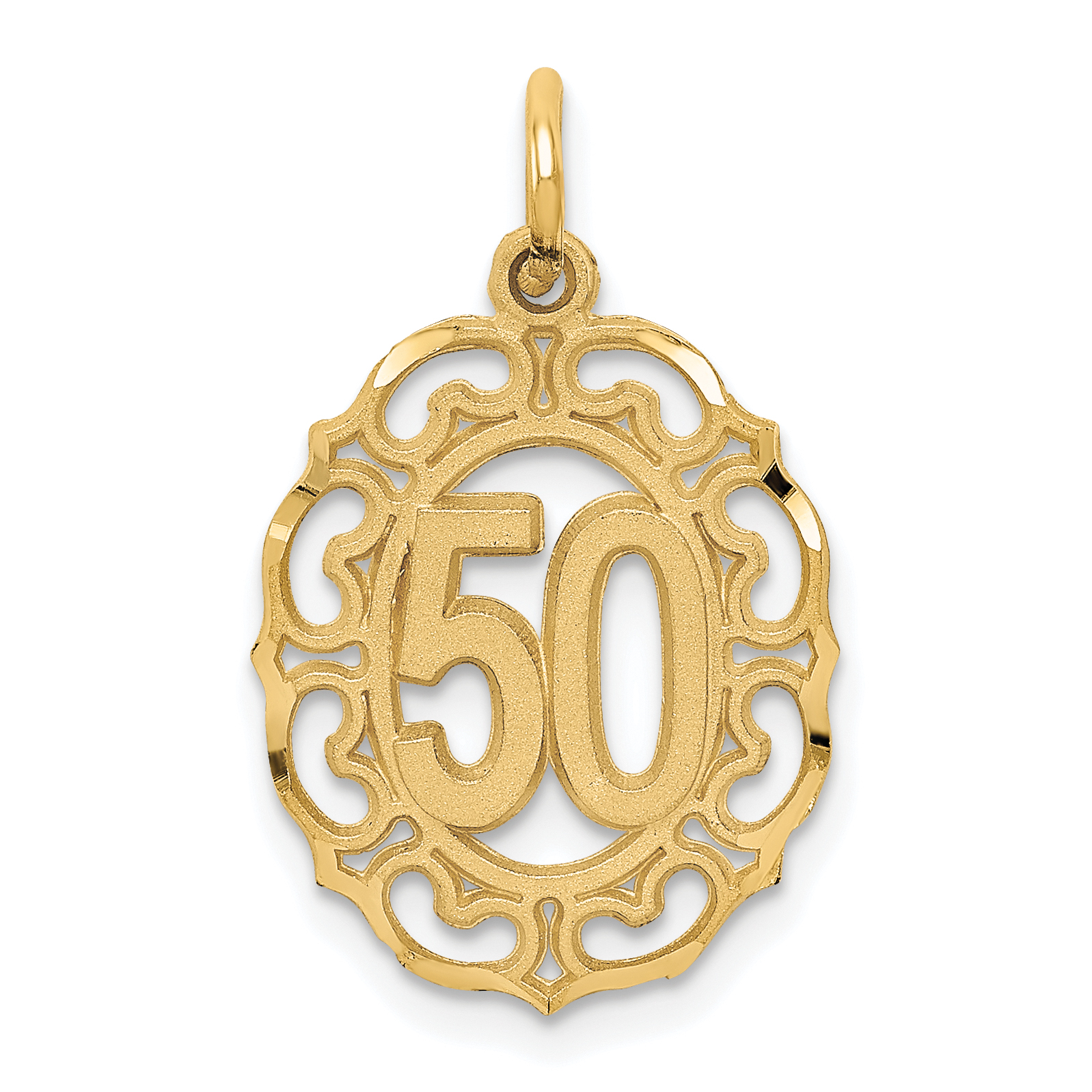 10k #50 in Oval Pendant (10ZC984)