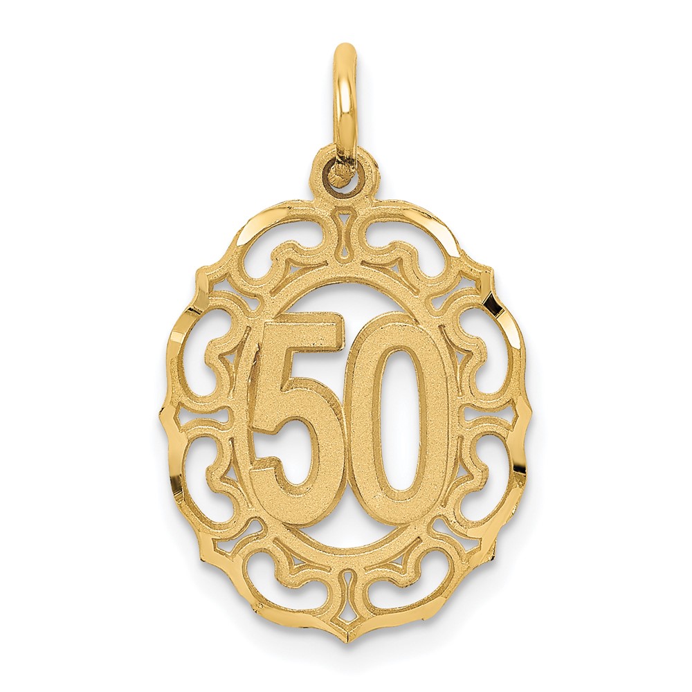 10k #50 in Oval Pendant (10ZC984)