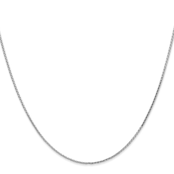 Leslie's 14K White Gold 1.0mm D/C Wheat Chain