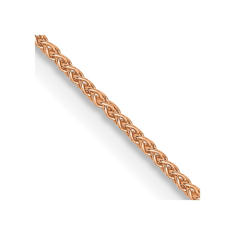 14K Rose Gold .8mm Spiga Chain