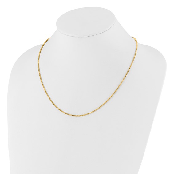 Leslie's Gold Adjustable Semi Solid Spiga Chain