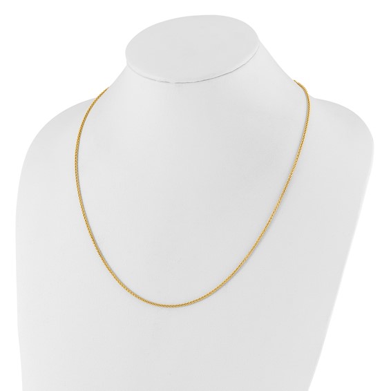Leslie's Gold Adjustable Semi Solid Spiga Chain