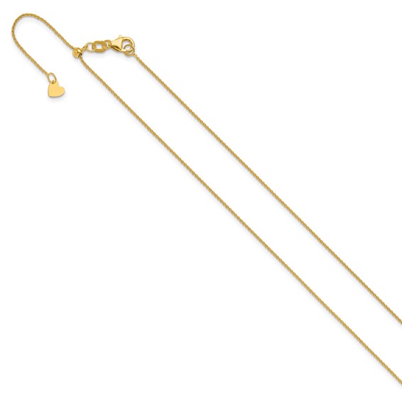 Leslie's Gold Round Cable Adjustable Chain