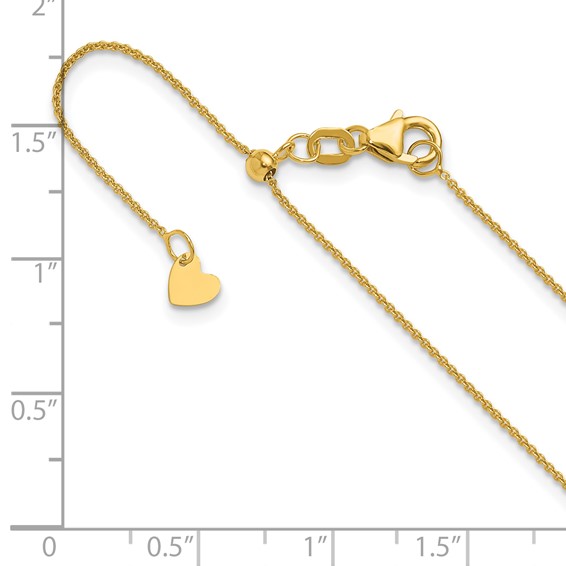 Leslie's Gold Round Cable Adjustable Chain