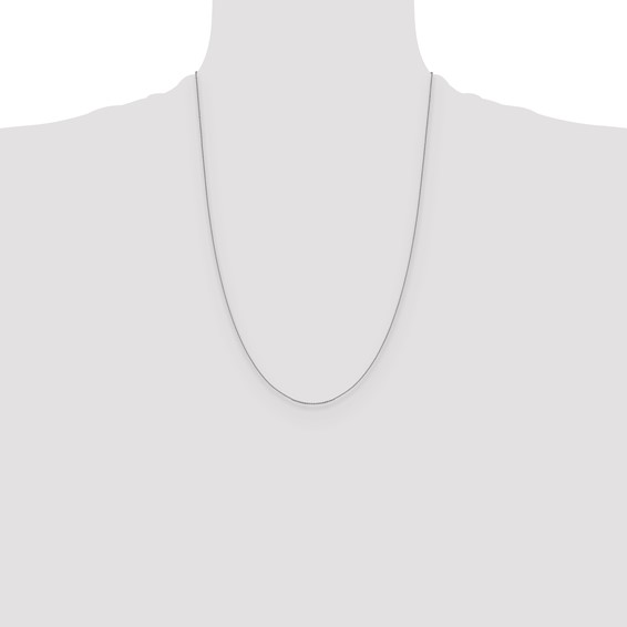 Leslie's 14K White Gold .85 mm D/C Cable Chain