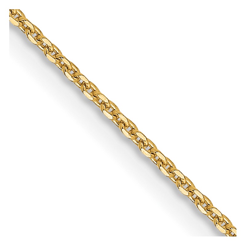 14K 1.0 mm D/C Cable Chain