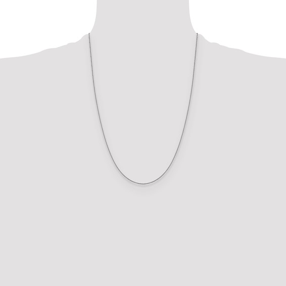 Leslie's 14K White Gold 1.0 mm D/C Cable Chain