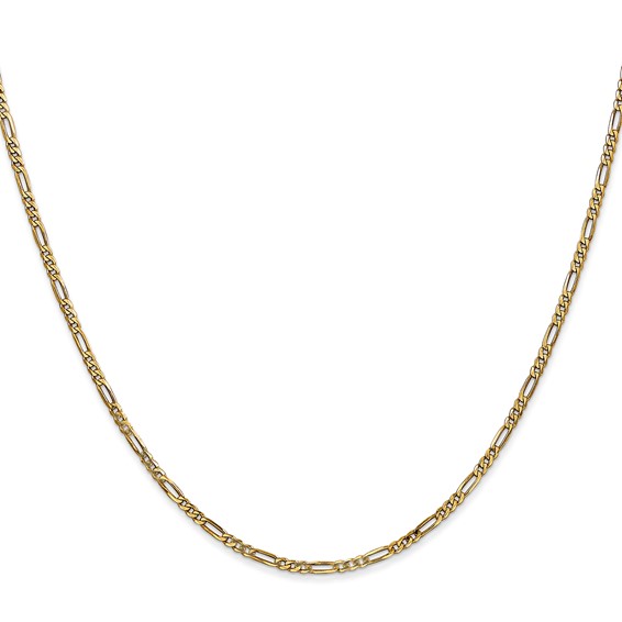 Leslie's 14K 1.8mm Flat Figaro Chain