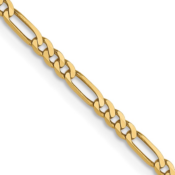 Leslie's 14K 1.8mm Flat Figaro Chain