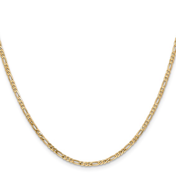Leslie's 14K 2.25mm Flat Figaro Chain