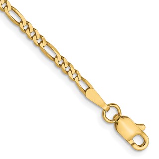 Leslie's 14K 2.25mm Flat Figaro Chain