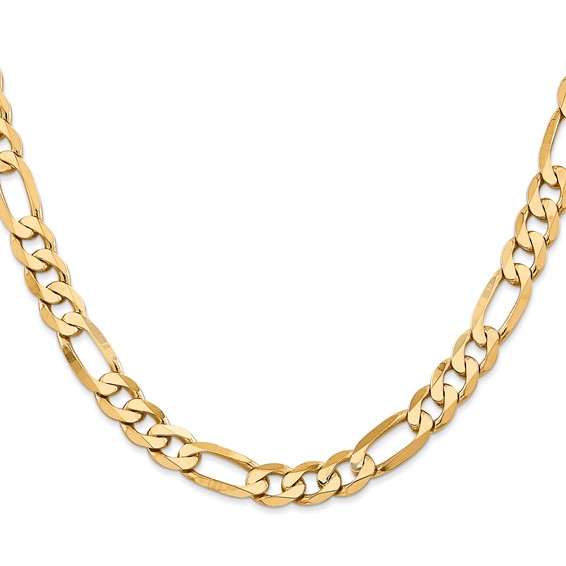Leslie's 14K 7.5mm Flat Figaro Chain