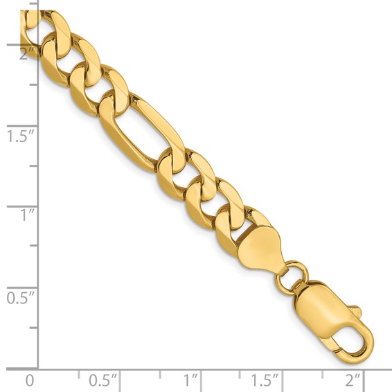 Leslie's 14K 7.5mm Flat Figaro Chain