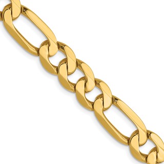 Leslie's 14K 7.5mm Flat Figaro Chain