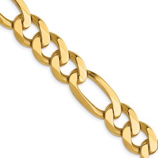 Leslie's 14K 10mm Flat Figaro Chain