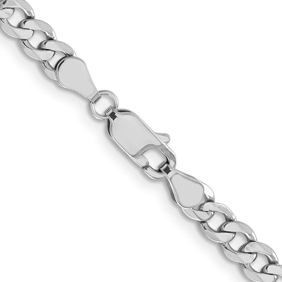 Leslie's 14K White Gold 5mm Flat Figaro Chain