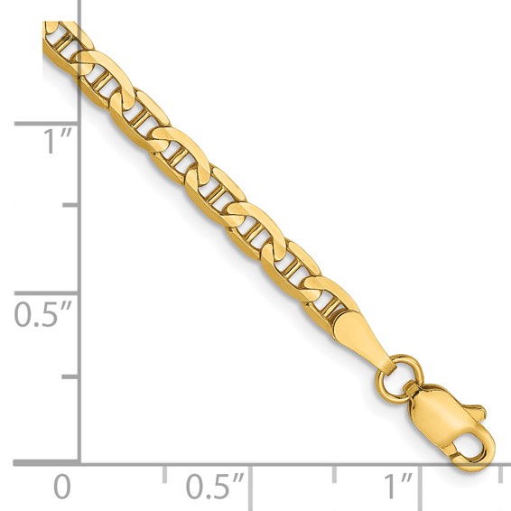 Leslie's 14K 3mm Concave Anchor Chain