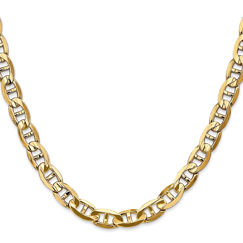 14K 7mm Concave Anchor Chain