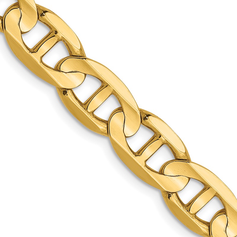 14K 7mm Concave Anchor Chain